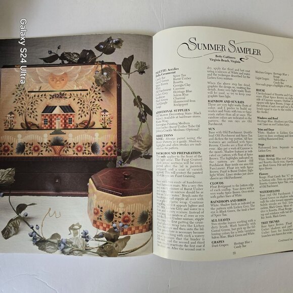 Celebrate The Seasons Decorative Painting Book Winter Spring Summer Fall 1996 Ed - Picture 8 of 16